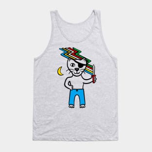 Disabled flag pirate cat Tank Top